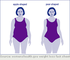 pear shaped or apple shaped body comparison